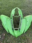Kawasaki KFX450R Front Fender Used 2008-2014 Green. Fixed Price $150.00.