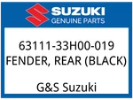 Suzuki Oem Part 63111-33H00-019 Fender, Rear (black). Fixed Price $570.33.