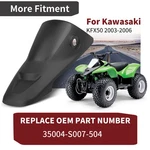 Front Fender Black For Kawasaki KFX50 2003 2004 2005 2006 / Part 35004-S007-504. Fixed Price $49.99.