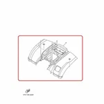 Oem New Genuine Factory Yamaha Big Bear Bruin 250 Rear Fender Red. Fixed Price $534.95.