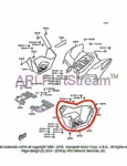 New Oem Kawasaki Kfx 50 90 Left Footwell Mudguard Cover Black. Fixed Price $84.95.