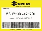 Suzuki Genuine Grille,front 53118-31GA2-291. Fixed Price $75.17.