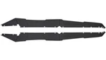New Powermadd Rear Fender Flare Extension Kit, 62004, Fits Some Polaris Rzrs. Fixed Price $110.00.