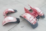1990 Polaris Trail Boss 250 Faded Red Front & Rear Fenders Mud Flaps Guards Body. Fixed Price $323.96.