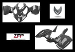 New Polaris Predator 500 Plastic Black Carbon Fiber Front And Rear Fender Set. Fixed Price $758.75.