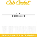 Cub Cadet 931-05280C Fender Left Hand Rr Volunteer Efi 747 4X4 48G 487 486 485. Fixed Price $394.14.