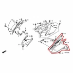 New Oem Honda Sportrax Front Left Fender Red. Fixed Price $219.95.