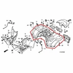 New Oem Honda TRX420 Fourtrax Rancher Rear Fender Camouflage 2007. Fixed Price $634.95.