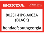 Honda Oem Part 80251-HP0-A00ZA Splash Guard, L. Rr. *NH1* (black). Fixed Price $74.00.