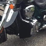 Desert Dawgs Rain Guard/wind Deflector For Indian "mustache" Highway Bar (black). Fixed Price $175.99.