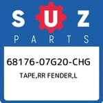 68176-07G20-CHG Suzuki Tape,rr Fender,l 6817607G20CHG, New Genuine Oem Part. Fixed Price $81.19.