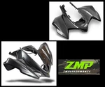 New Kawasaki KFX450R 08-14 Black Carbon Fiber One Piece Front And Rear Fenders. Fixed Price $602.89.