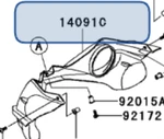 Kawasaki Oem Headlight Cover 14091-0557-6Z. Fixed Price $31.44.