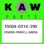 35004-0314-290 Kawasaki Fender-front,l.green 350040314290, New Genuine Oem Part. Fixed Price $618.83.
