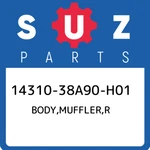 14310-38A90-H01 Suzuki Body,muffler,r 1431038A90H01, New Genuine Oem Part. Fixed Price $451.06.