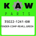 35022-1241-6W Kawasaki Fender-comp-rear,l.green 3502212416W, New Genuine Oem Par. Fixed Price $71.78.