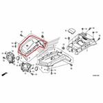 New Oem Honda TRX420 Rancher Front Right Fender Red. Fixed Price $119.95.