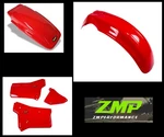 New Honda 90-03 Xr 200R Fighting Red Front And Rear Fenders Side Panels. Fixed Price $232.03.