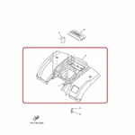 Oem New Genuine Factory Yamaha Bruin 250 Rear Fender Red. Fixed Price $534.95.