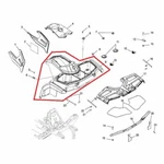 New Oem Polaris Hawkeye 300 Front Fender Black 2633181-177. Fixed Price $554.95.