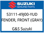 Suzuki Oem Part 53111-49J00-YUD Fender, Front (gray). Fixed Price $112.67.