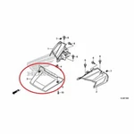 New Oem Honda Pioneer 700 Front Center Fender Hood Panel Red. Fixed Price $114.95.
