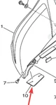 Qty Yamaha Rear Fender Cover FJR1300 1S3-2163E-00 Oem Motorcycle Part. Fixed Price $24.99.