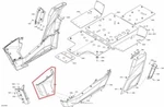 New Oem Can-am Commander Max 800 1000 Front Right Lateral Panel Red. Fixed Price $54.95.