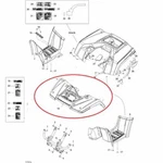 Oem Genuine Factory New Can-am Outlander 500 650 800 Front Fender Red. Fixed Price $419.95.