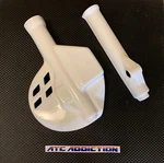 Atc Addiction Fork & Disc Guards White Kawasaki 86 87 KXT250 Tecate 3 Maier. Fixed Price $139.95.