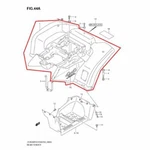 Oem Genuine New Suzuki Lt-a Lt-f 500 Vinson Rear Fender Green. Fixed Price $654.95.
