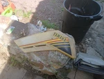 1983 Yamaha Tri Moto Ytm 225DX Left Side Gas Tank Cover/panel. Fixed Price $100.00.