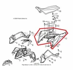 New Oem Polaris Outlaw 90 Rear Fender Voodoo Blue. Fixed Price $574.95.