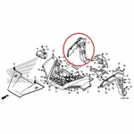 New Oem Honda Pioneer 1000 Right Guard Fender Flare. Fixed Price $94.95.