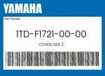 Yamaha Genuine Cover, Side 1TD-F1721-00-00. Fixed Price $82.81.