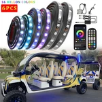 For Polaris Gem E4 E6 6X Golf Cart Underglow Light Led Strip Bars App Remote Kit. Fixed Price $79.08.