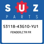 53118-43G10-YU1 Suzuki Fender,ctr Fr 5311843G10YU1, New Genuine Oem Part. Fixed Price $62.15.