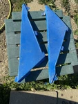 1990 Polaris Trail Boss 250 4X4 Gas Tank Shrouds Fenders Left Right Blue. Fixed Price $50.00.