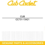 Cub Cadet 731-13421 Inner Fender Left Hand Challenger 4X4 400. Fixed Price $99.52.