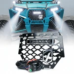 Steel Mesh Grille W/ Light Bar Spot Beam For Polaris 2015-18 Rzr 900 Xp 1000. Fixed Price $87.99.
