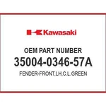 Kawasaki Fender-front,lh,c.l.g 35004-0346-57A Oem New. Fixed Price $192.89.