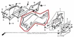 New Oem Honda Fourtrax Foreman Trx 400 Left Side Fuel Gas Tank Cover Green. Fixed Price $79.95.