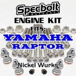 Nickel Raptor Engine Bolt Kit 660R 700R Yamaha Atv Crankcase Covers Head. Fixed Price $56.99.