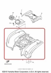 Oem Yamaha Grizzly 700 550 Rear Fender Blue New Factory Genuine. Fixed Price $269.95.