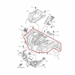 New Oem Yamaha Grizzly 450 Front Fender Red. Fixed Price $274.95.
